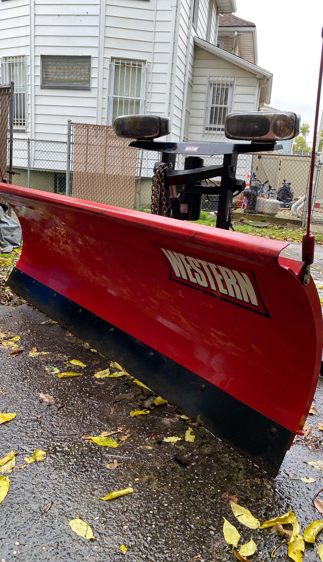 western snow plow! used once!