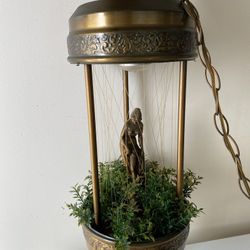 Vintage Greek Goddess Oil Rain Lamp