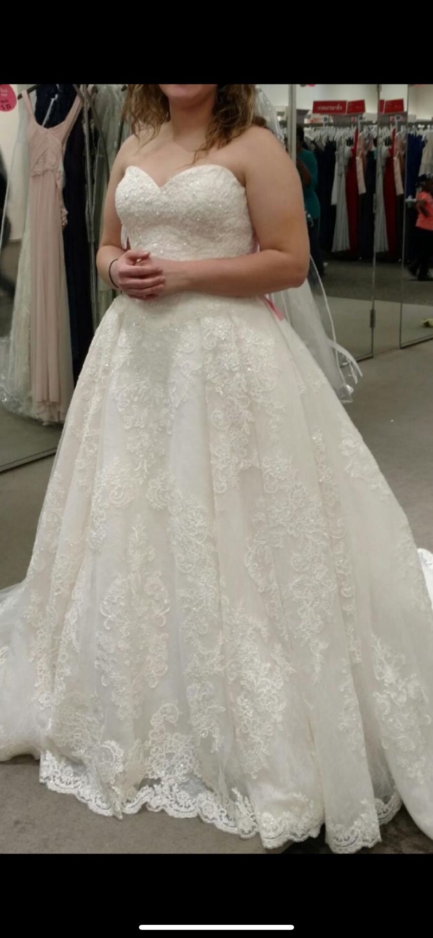 Size 12 Ball Gown Wedding Dress