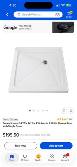shower base