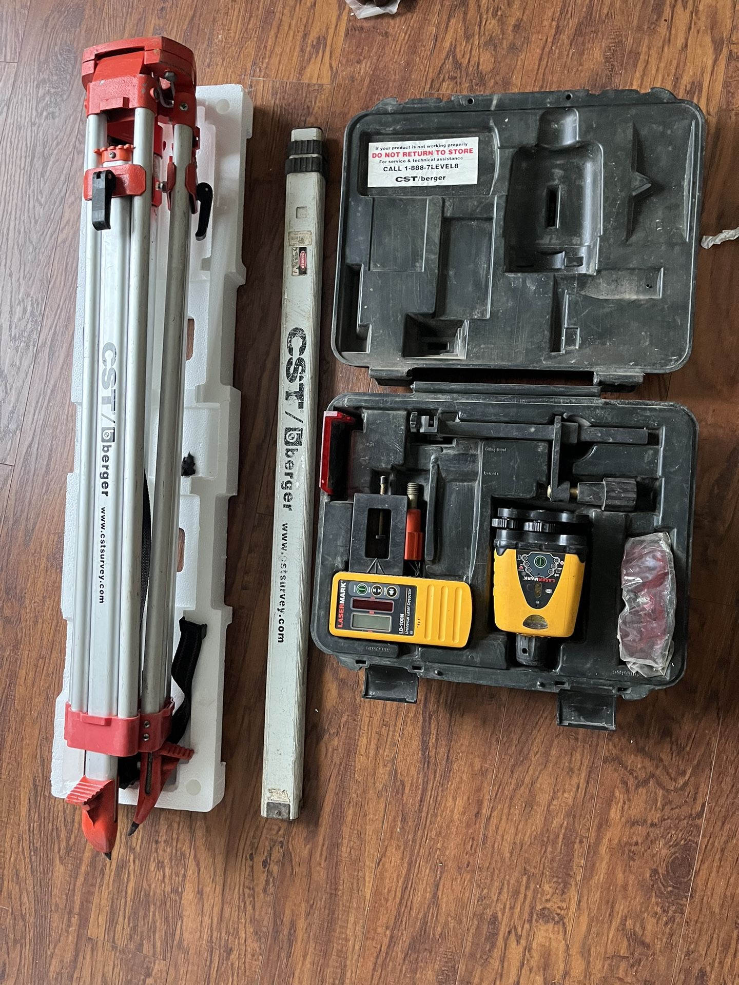CST/Berger Laser Mark Wizard Rotary Laser LM-30 + Detector LD-100N LaserMark