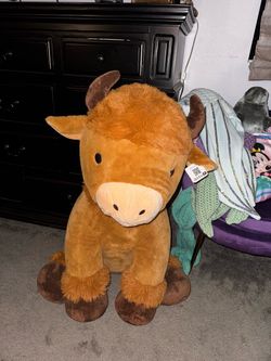 3ft tall Brown Highland cow Stuffed Animal