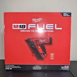 Milwaukee Fuel M18 30 Degree Framing Nailer.  Price Is Frim