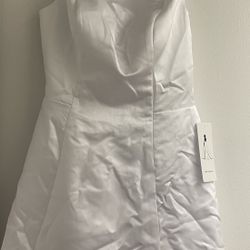 Formal White Short Dress