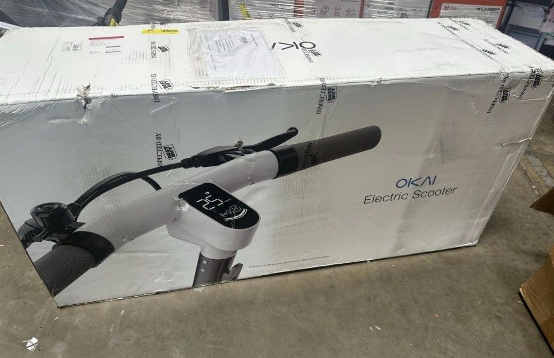 Okai Ceetle Pro electric scooter with foldable seat 35 mile range 15.5mph