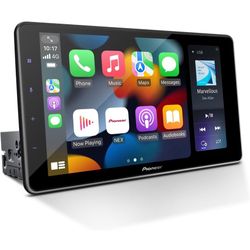 Pioneer DMH-WT3800NEX Digital Multimedia Receiver with Wireless Apple CarPlay and Android Auto, 9” Capacitive Floating Screen, Single-DIN, Built-in Bl