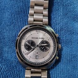 Michael Kors Dane Silverstone Steel Watch