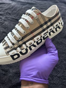 スニーカー Burberry Printed Canvas Sneakers Burberry Monogram Print Canvas Sneakers 235 115373625 | eBay