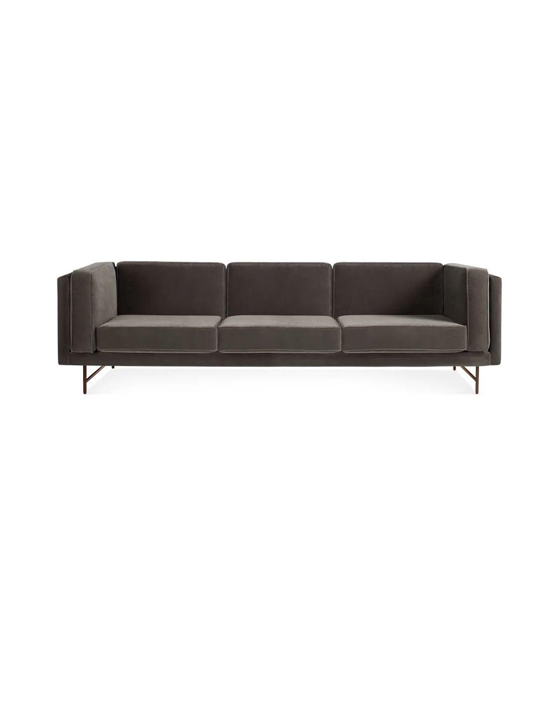 BLU DOT Bank 96" Velvet Sofa