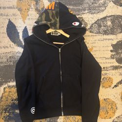 Black Bape Fullzip Hoodie Camo 