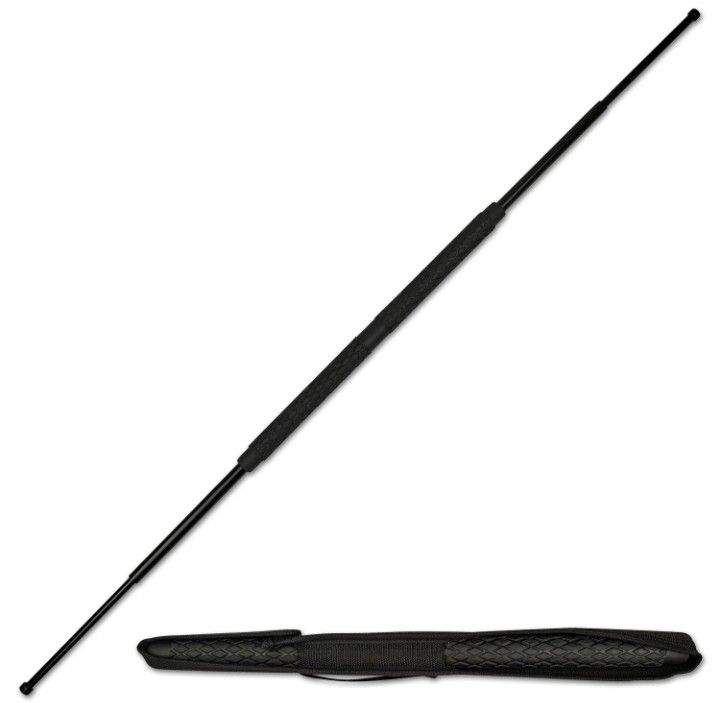 51" Tactical Self Defense Retractable Double Sided Baton Collapsible Bo Staff