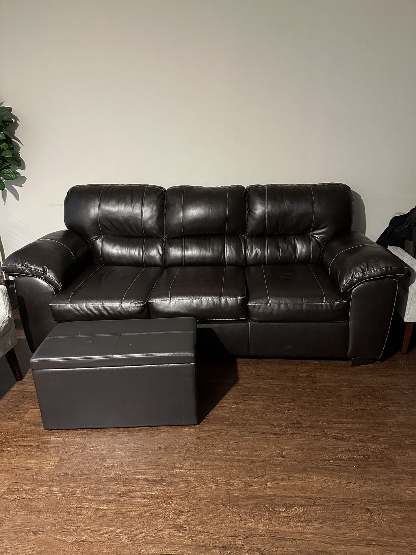 Dark Brown Sofa $225