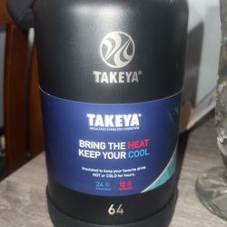Takeya Heat/cold 64oz XL Insulated Stainless Steel Brand New In Packaging