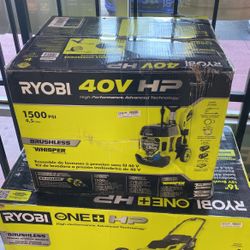 Ryobi 40V Pressure Washer 1500psi Retail $599