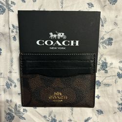 Coach Brown Card Wallet