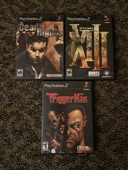 Crime PlayStation 2 Games (Dead To Rights, Thirteen, Trigger Man)