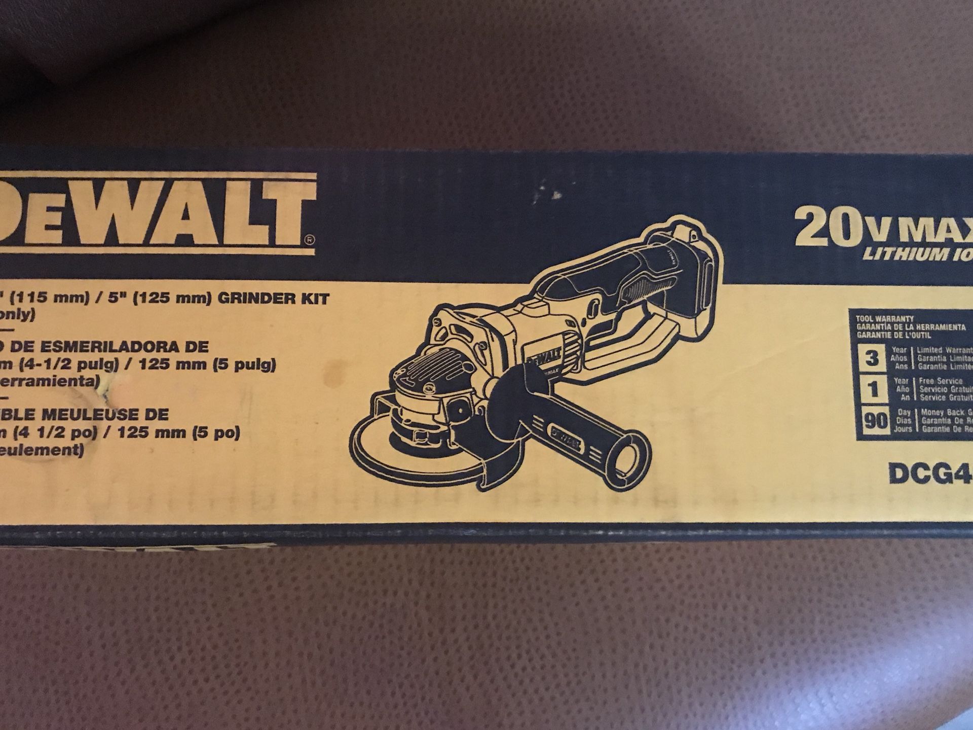 Graneadora dewalt 20v max nueva tool only