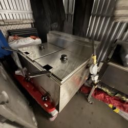 Freidora Doble De Gas Propano Con Manguera De Conexión Incluida 