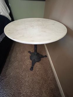 Marble round table