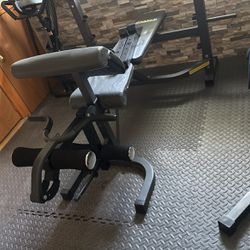 CHAMP weight bench with preacher curl and leg extension 