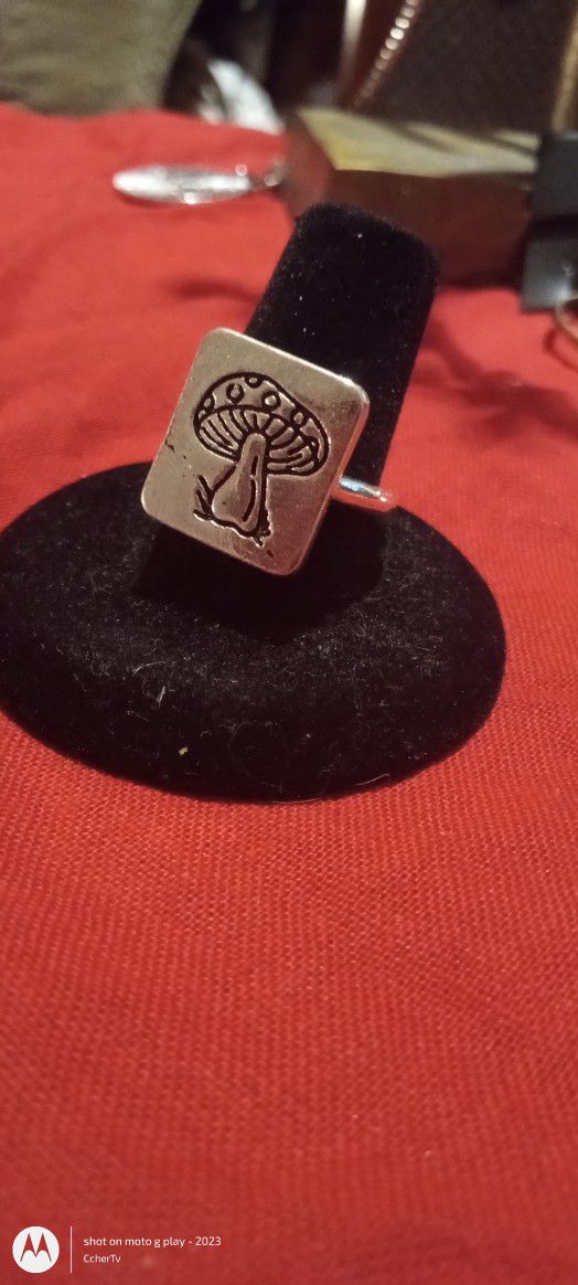 Mushroom Stamp Ring 