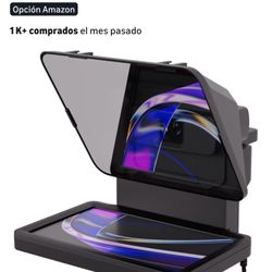 Elgato Prompter - Teleprompter con pantalla integrada para YouTube, Twitch, Zoom y más, 1080 píxeles, compatible con DSLR/cámara web/smartphone, panta
