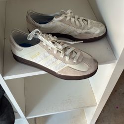 Adidas Gazelle White Dark Brown Gum Sz 7 