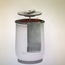 SLF Luxury Towel Warmer ,20L Electric Hot Towel Warmer Bucket Fits Up to Two40”X70”Oversized Towels,18.5x13in,White 