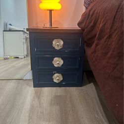 Navy blue nightstand