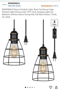 Two hanging lights