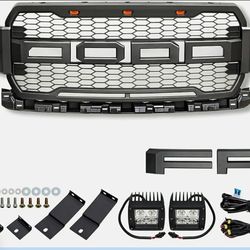 Ford Raptor Style Grille w/ Lights - 2018-2019 F-150