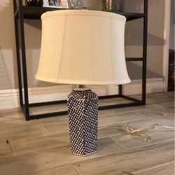 Blue Boho Abstract Lamp