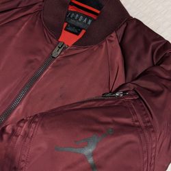 Jordan Men's Bordeaux Bomber Jacket 23engineered MA1  Size Men's Medium/ Large