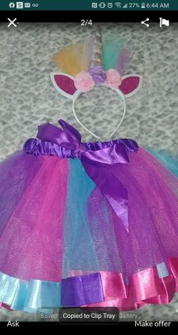 Tutu and unicorn headband