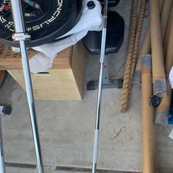 Very nice brand new Olympic barbells 6 Ft and 5 Ft. or standard barbell 6 ft $80 any bar. Olympic weight plates available as well