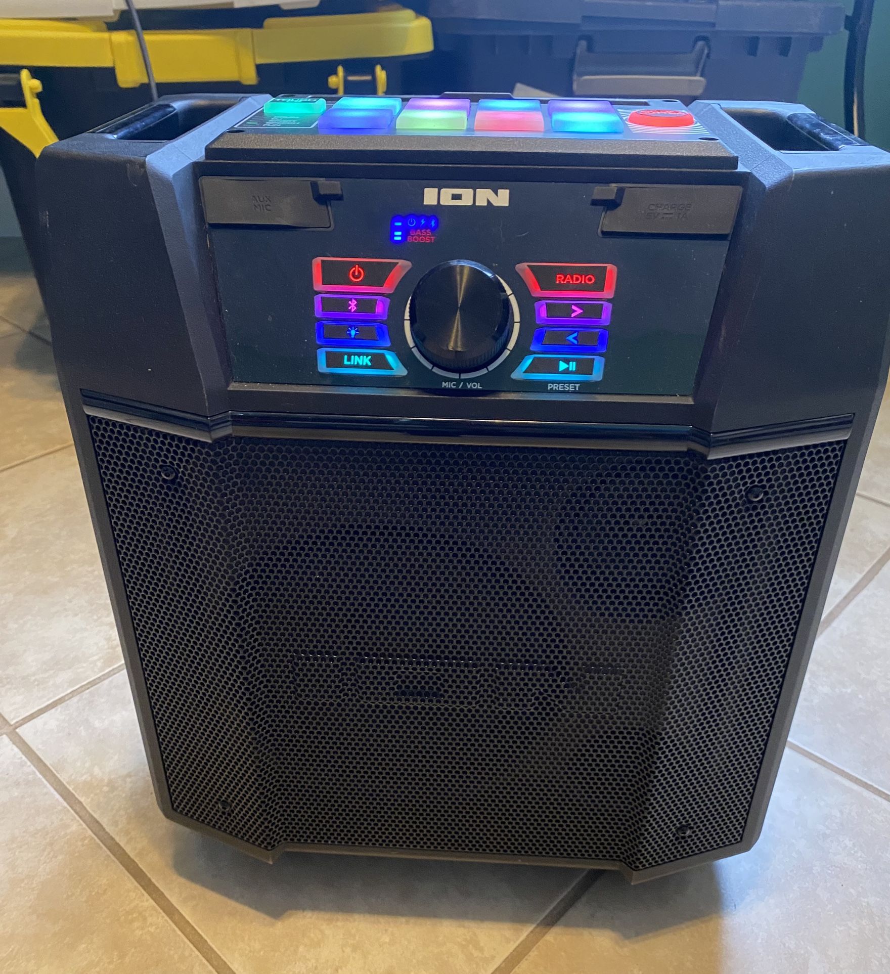 Ion Explorer FX High-Power Bluetooth Speaker with Sound Effects IPX4 Water-Resistant