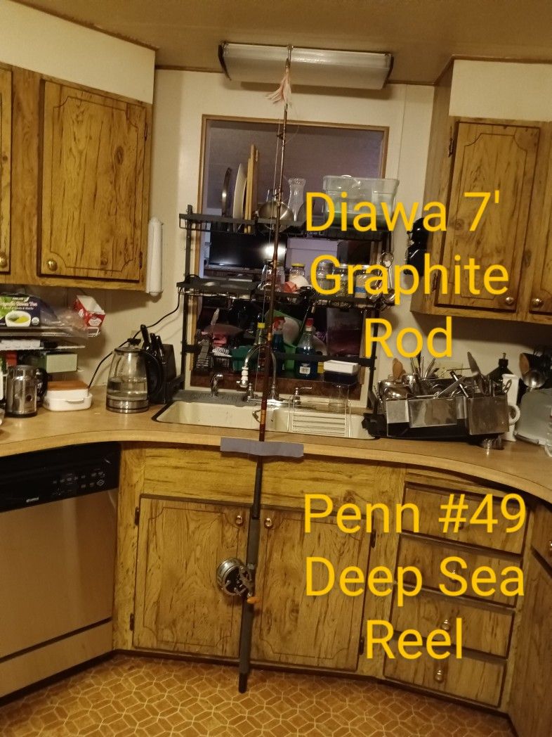 #325...Deep Sea 7' Rod & Reel