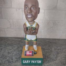 Rare Gary Payton Best Damn Sports Show Period Autographed Talking Bobblehead