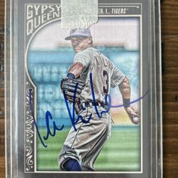 Ian Kinsler Autographed Gypsy Queen Baseball Card, Signed Rangers Tigers