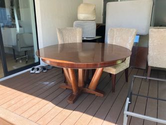 Mitchell & Gold Round Dining Table and 6 Chairs