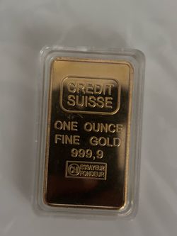 Credit suisse 1oz fine gold bar