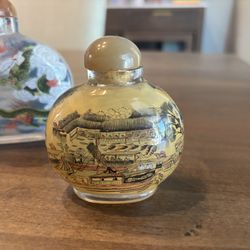 Oriental glass perfume bottle