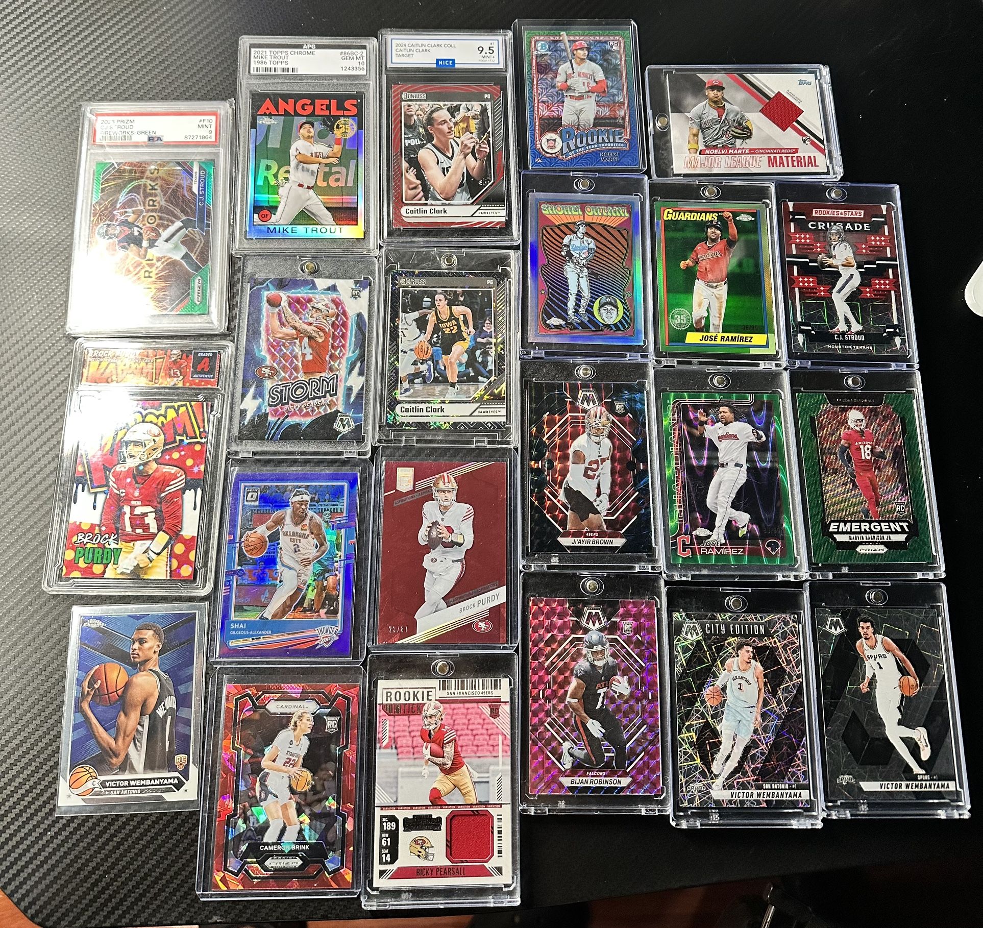 Baseball Basketball Football WNBA Cards