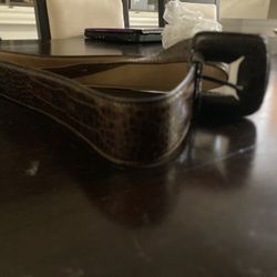 Ellen Tracy Crocodile Belt 