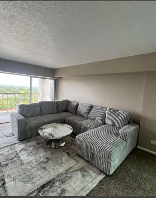 CORDUROY POP-UP SLEEPER BRAND NEW SECTIONAL SAME DAY DELIVERY 