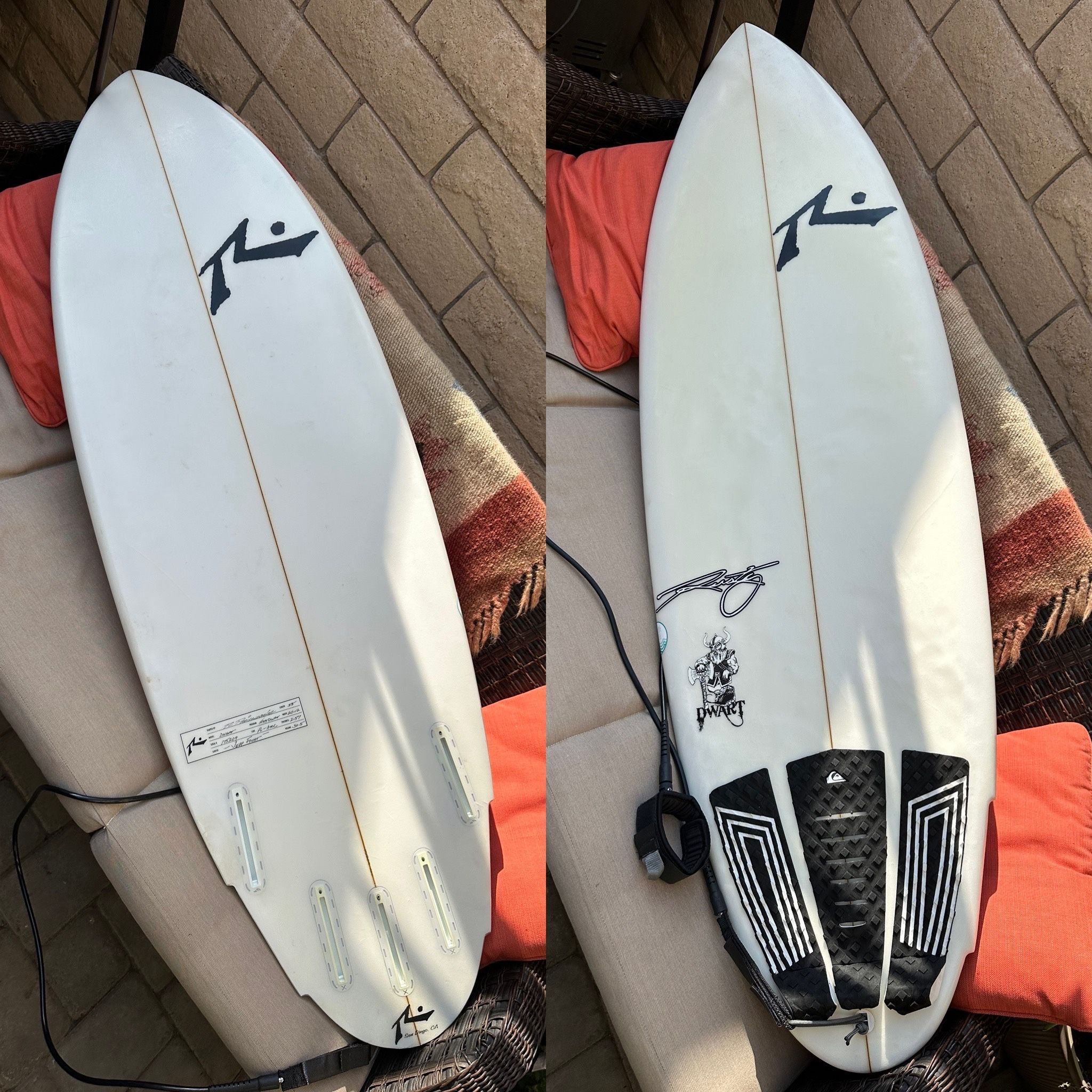 Rusty Dwart Surfboard For Trade