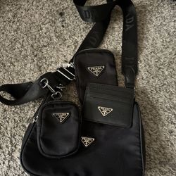 matching nylon and leather set