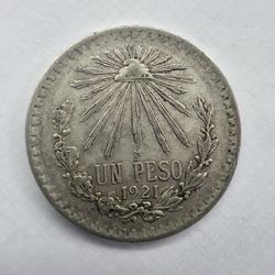 1 Peso Resplandor 1921low Mintage