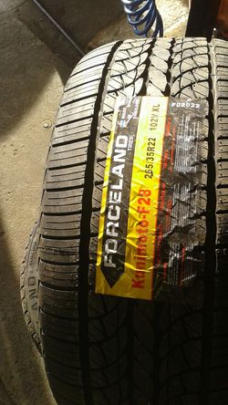 New tires 265 35 22