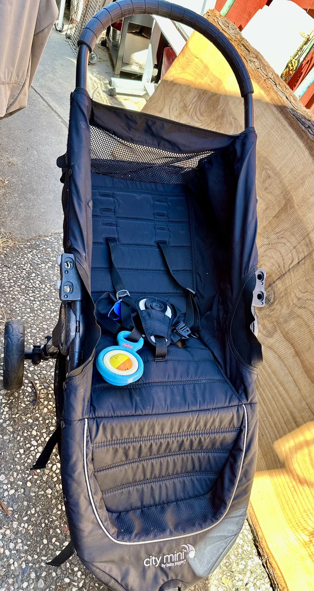 Baby Jogger City Mini Black Single Hand Quick Fold Stroller Used